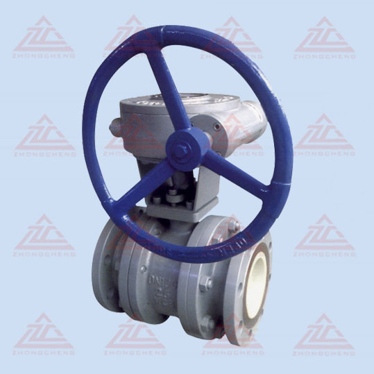 ceramic ball valve with gear box
